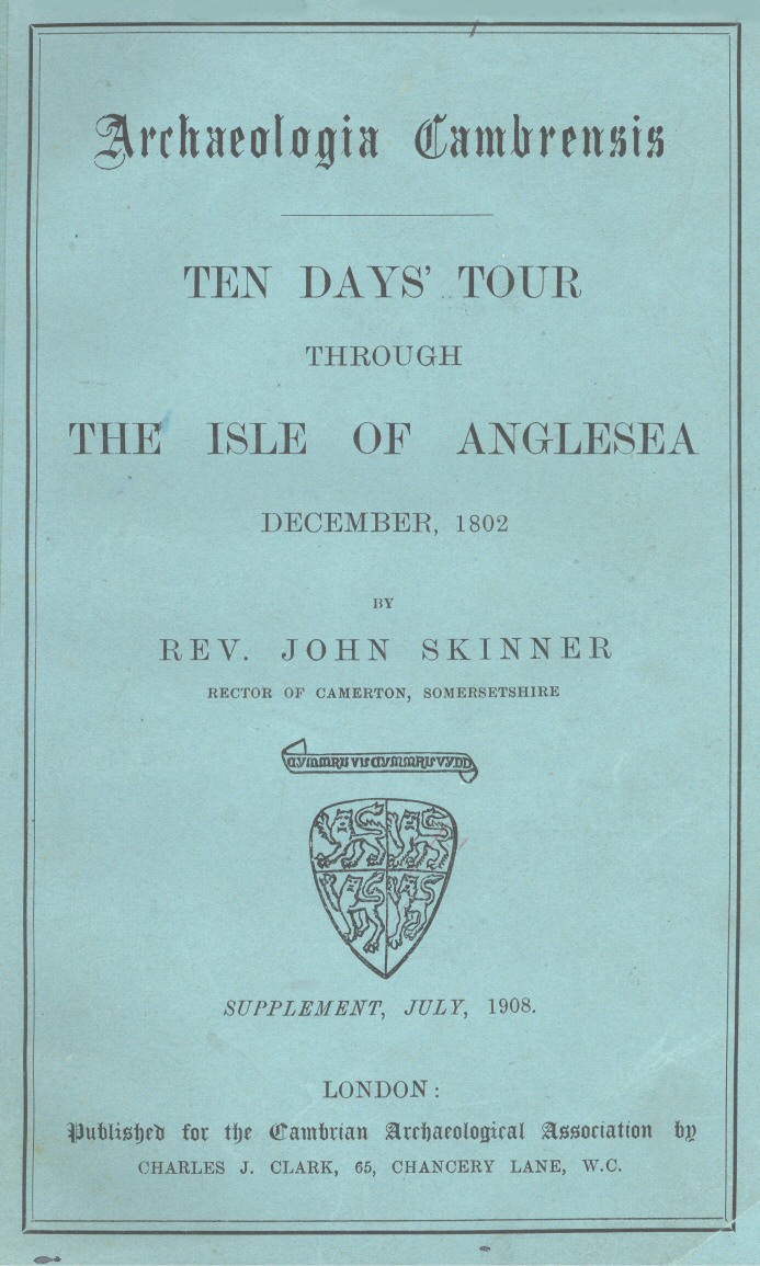 On Gün, Aralık 1802 Isle of Anglesey Boyunca Tur'a Çeviriyor.