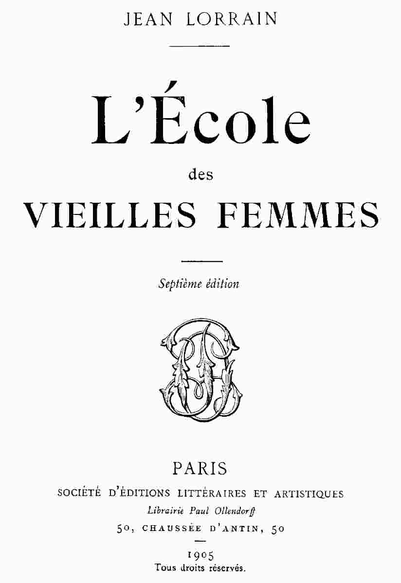 L'école des vieilles femmes