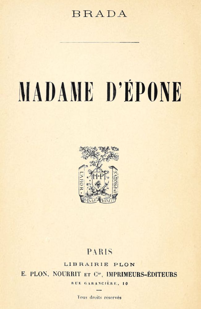 Madame d'Épone