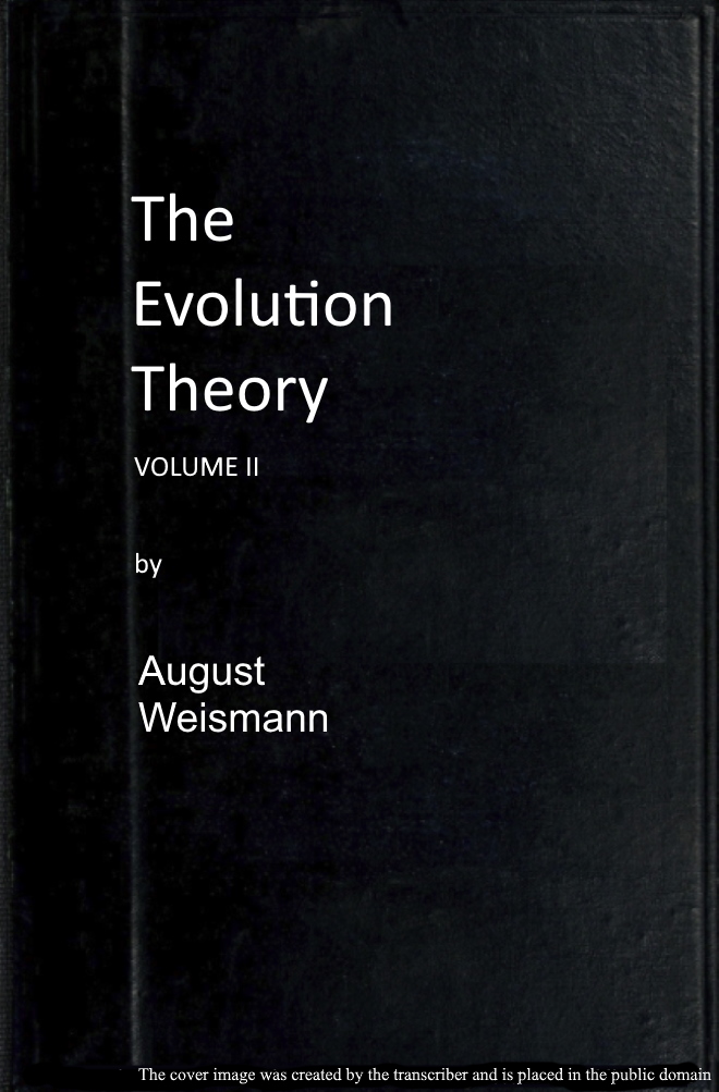 The Evolution Theory, Vol. 2 of 2