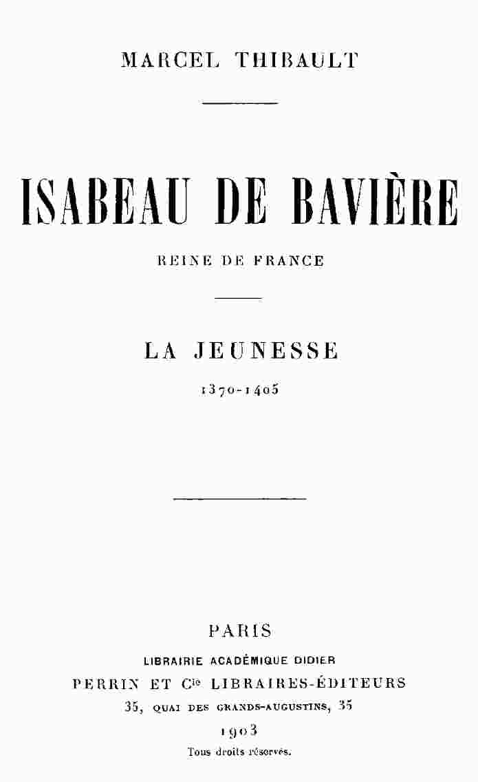 Isabeau de Bavière, Fransa Kraliçesi. Gençlik, 1370-1405