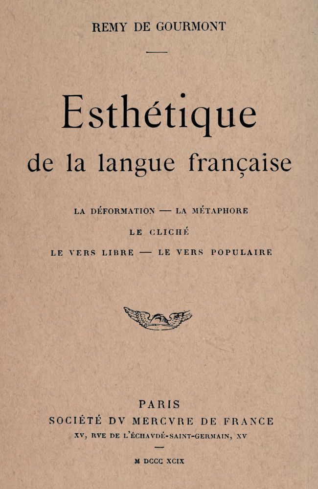 Esthétique de la langue française