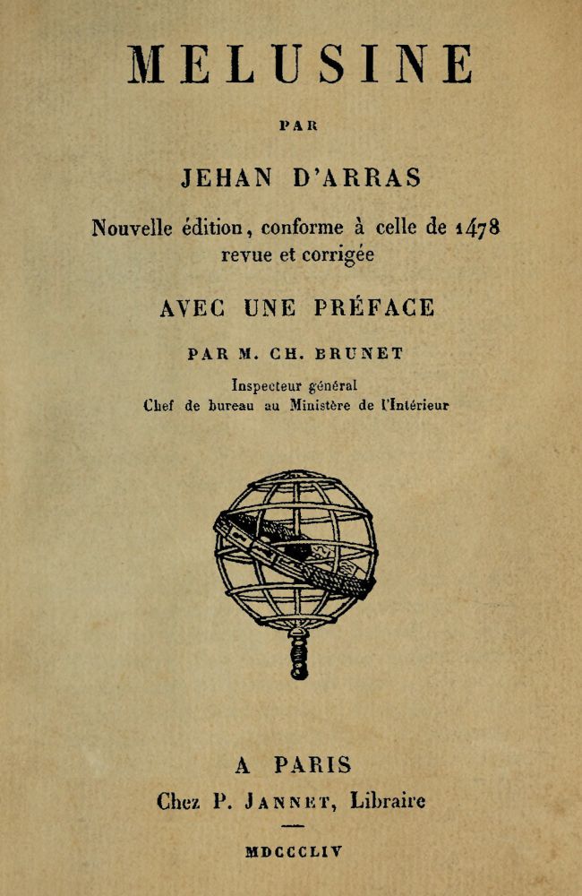 Mélusine&#10;Nouvelle édition, conforme à celle de 1478, revue et corrigée