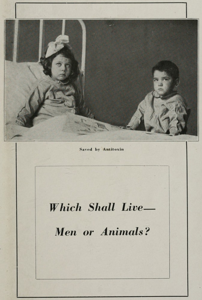 Which Shall Live—Men or Animals?