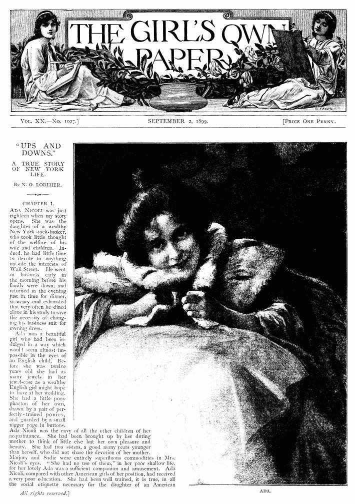 The Girl's Own Paper, Vol. XX, No. 1027, September 2, 1899