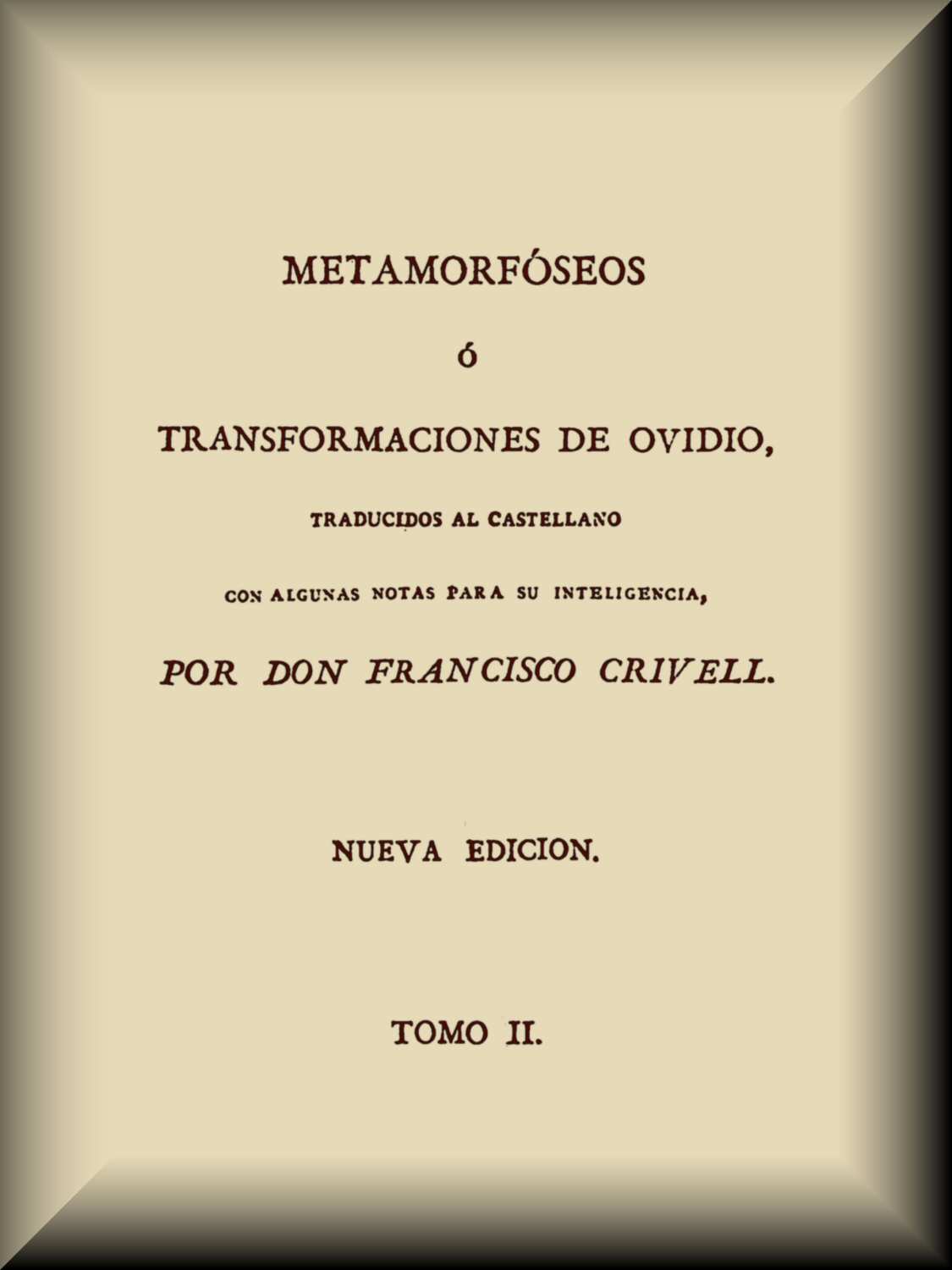 Metamorfóseos o Transformaciones (2 de 4)