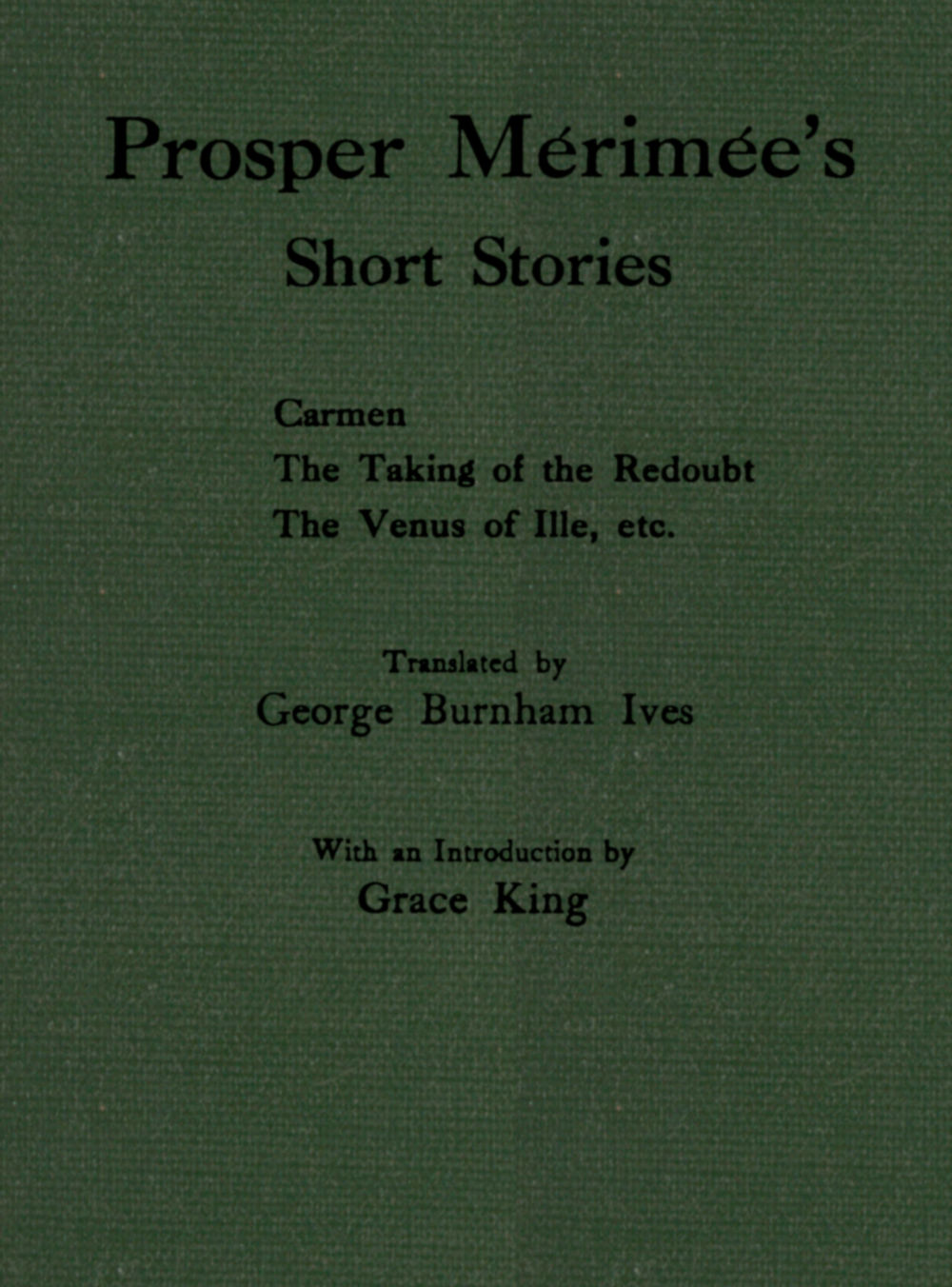 Prosper Mérimée's Short Stories