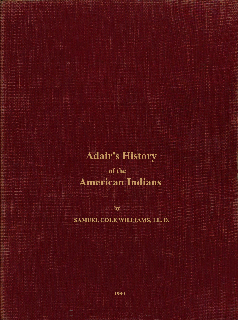 Adair's History of the American Indians