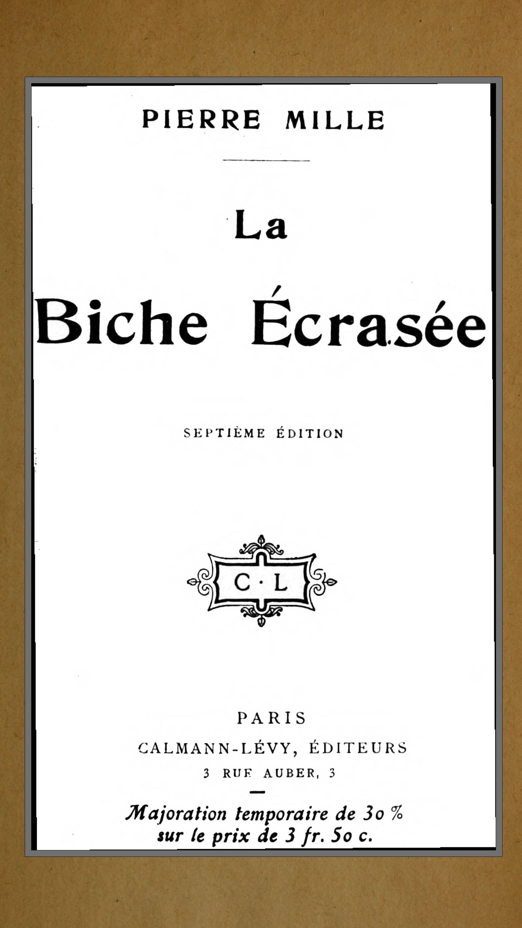 La biche écrasée