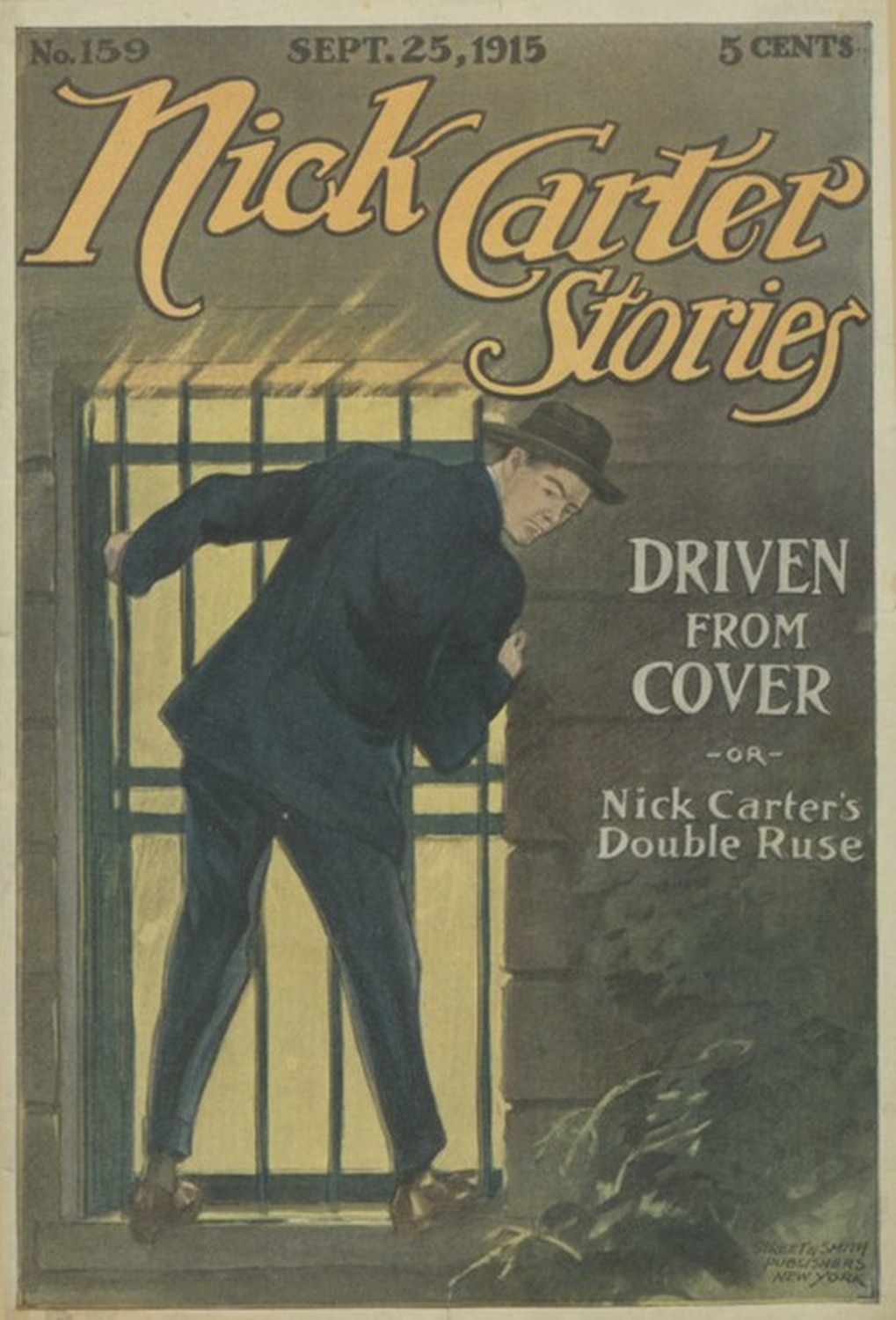 Nick Carter Stories No. 159, September 25, 1915: Driven from cover; or, Nick Carter's double ruse.