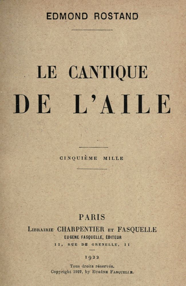 Le Cantique de l'Aile