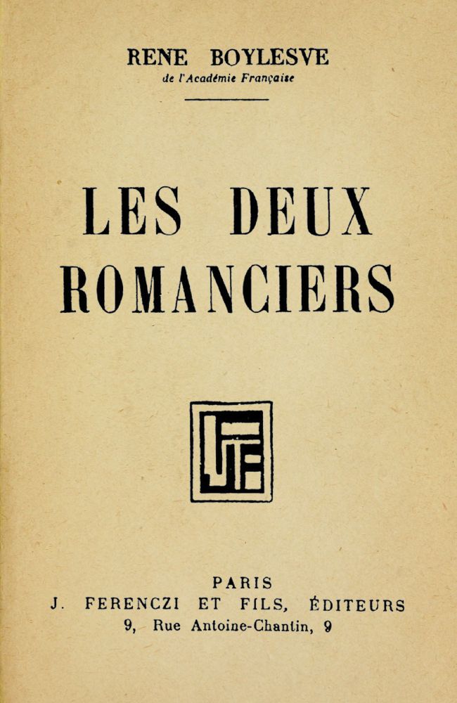 Les deux romanciers