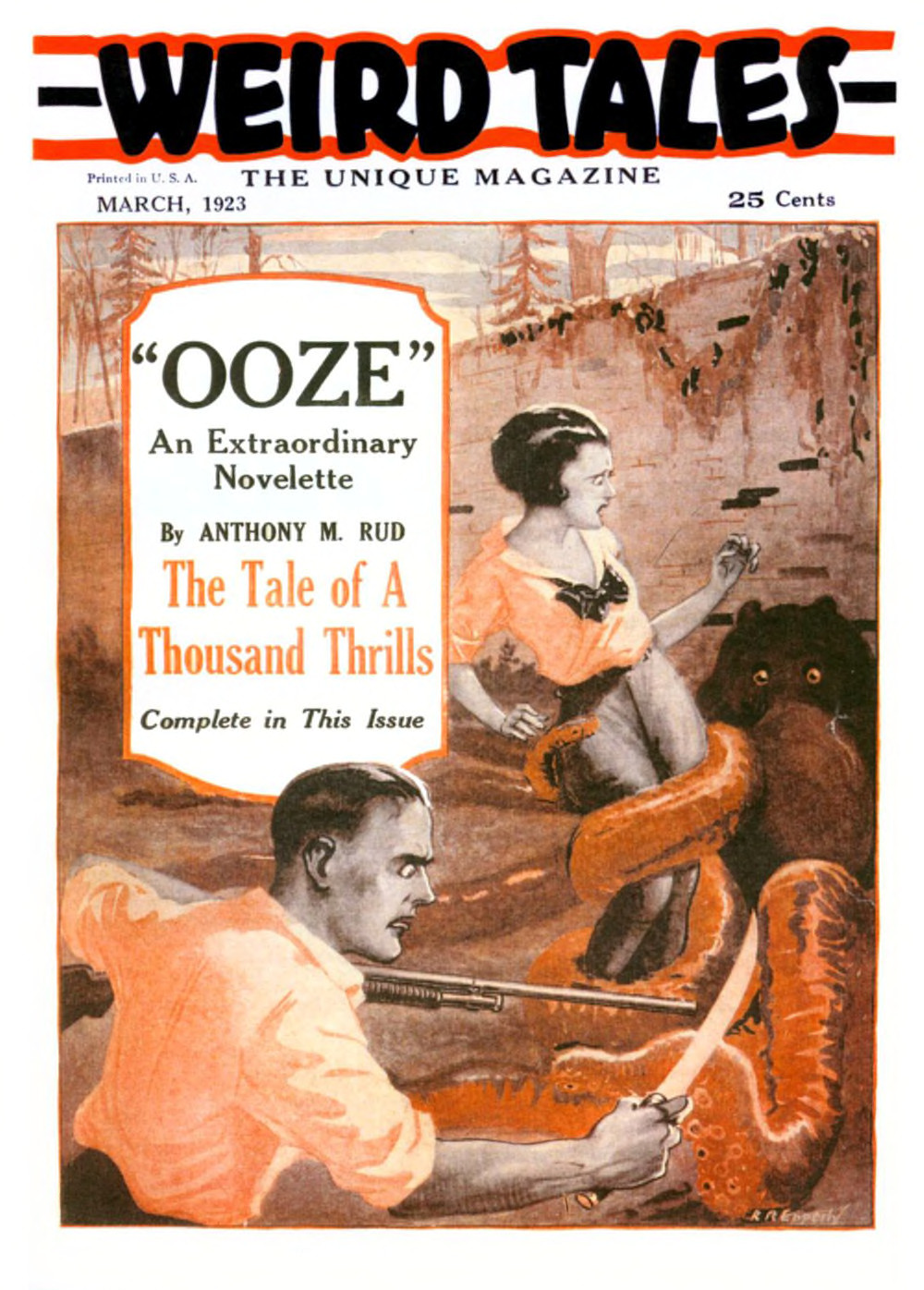 Weird Tales, Volume 1, Number 1, March 1923: The unique magazine