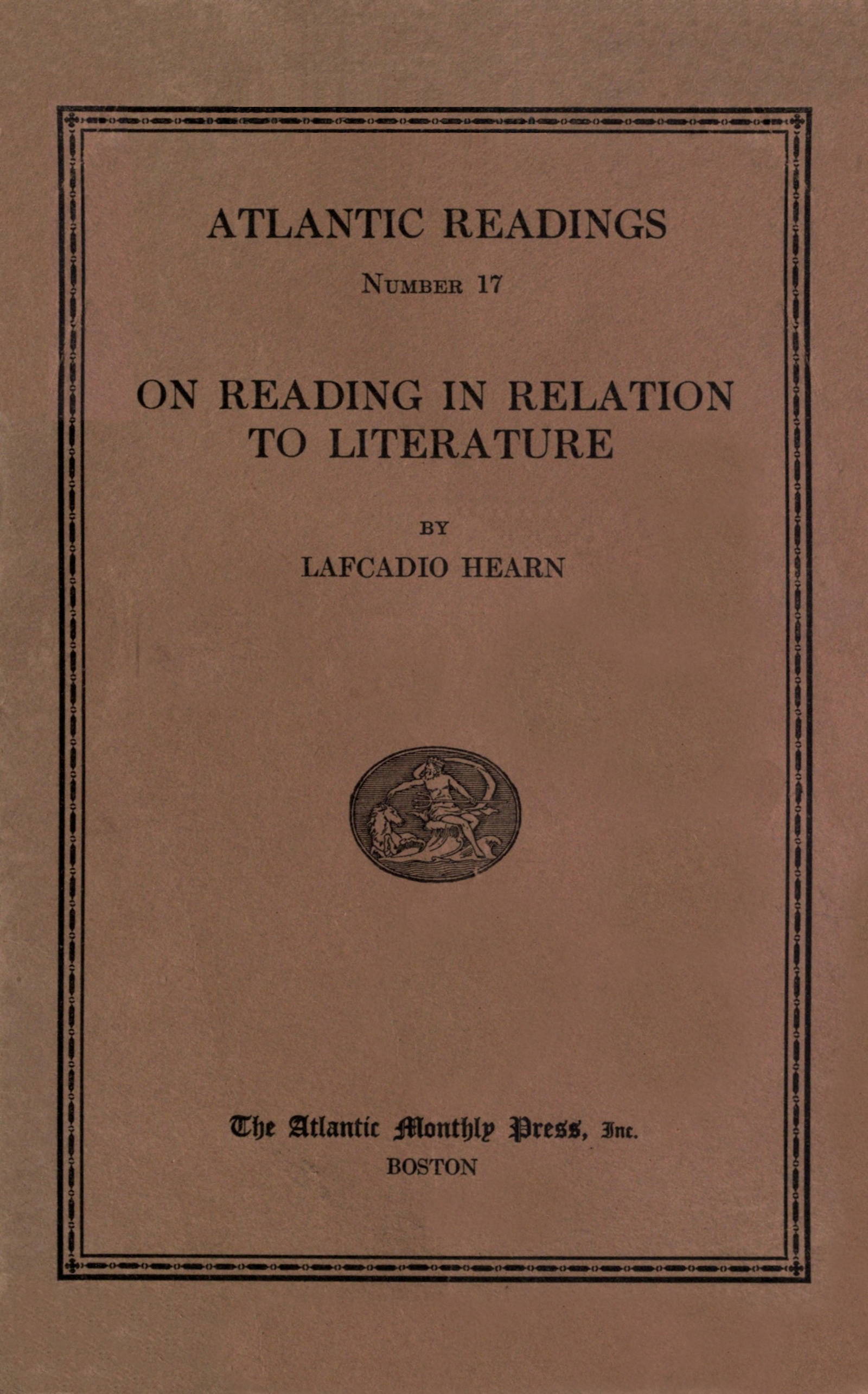 On reading in relation to literature