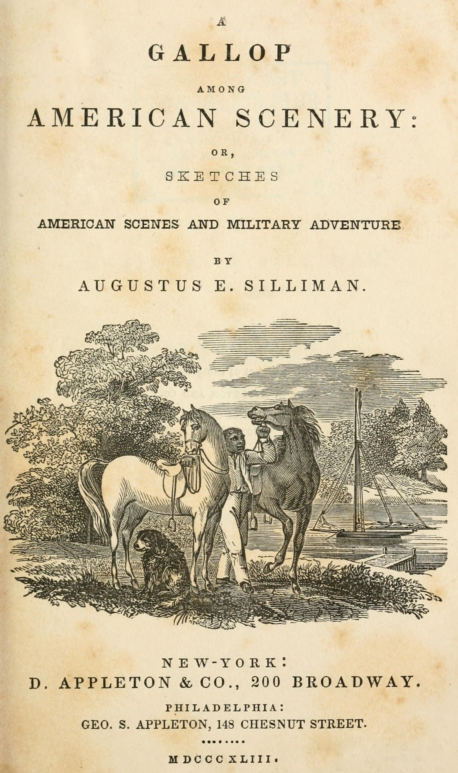 A gallop among American scenery&#10;or, Sketches of American scenes and military adventure