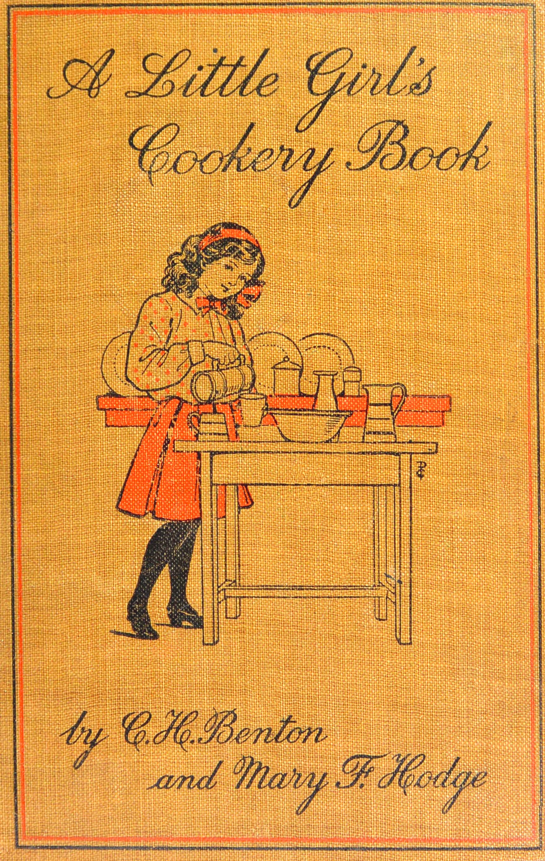 A little girl's cookery book