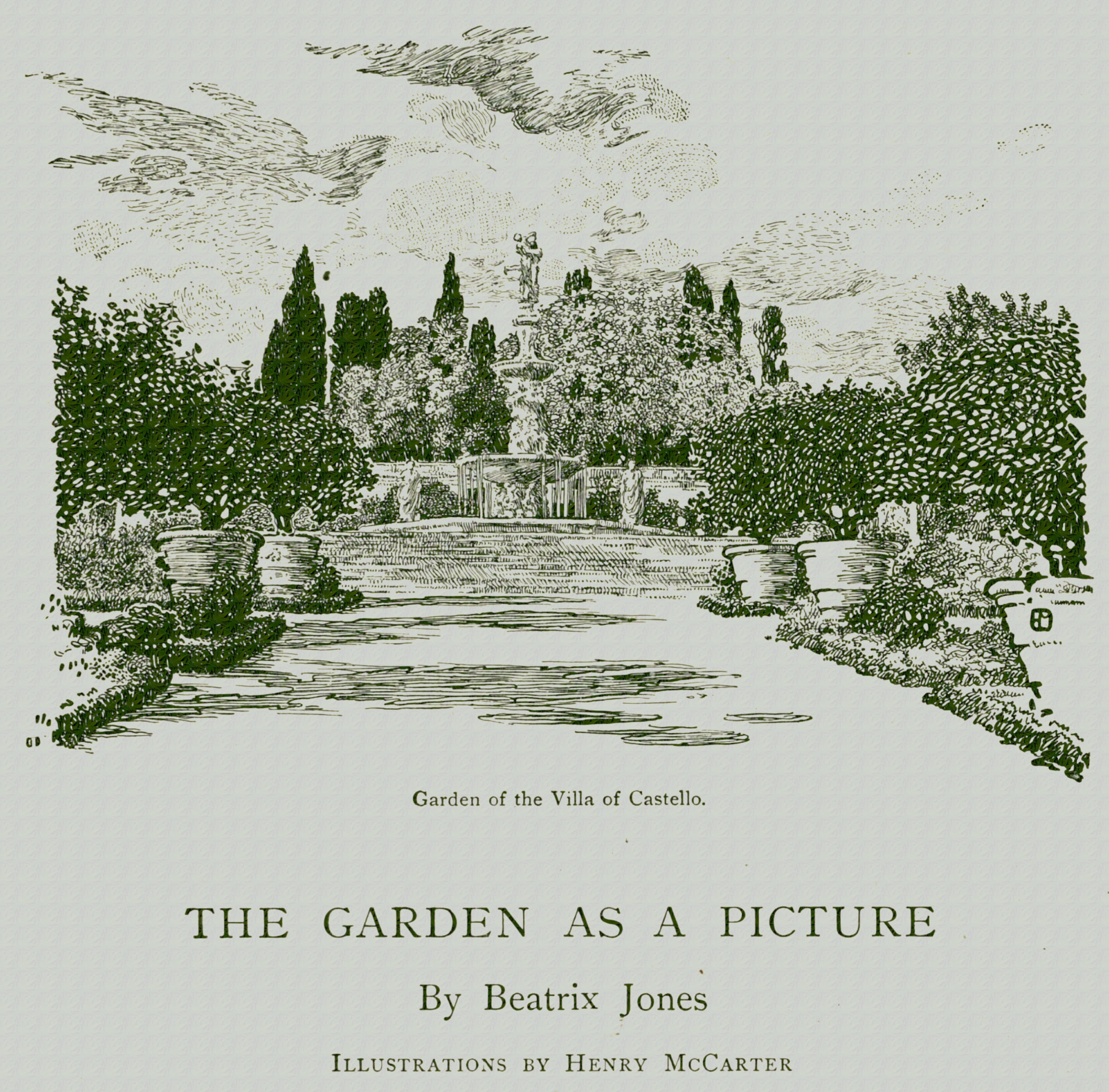 The garden as a picture