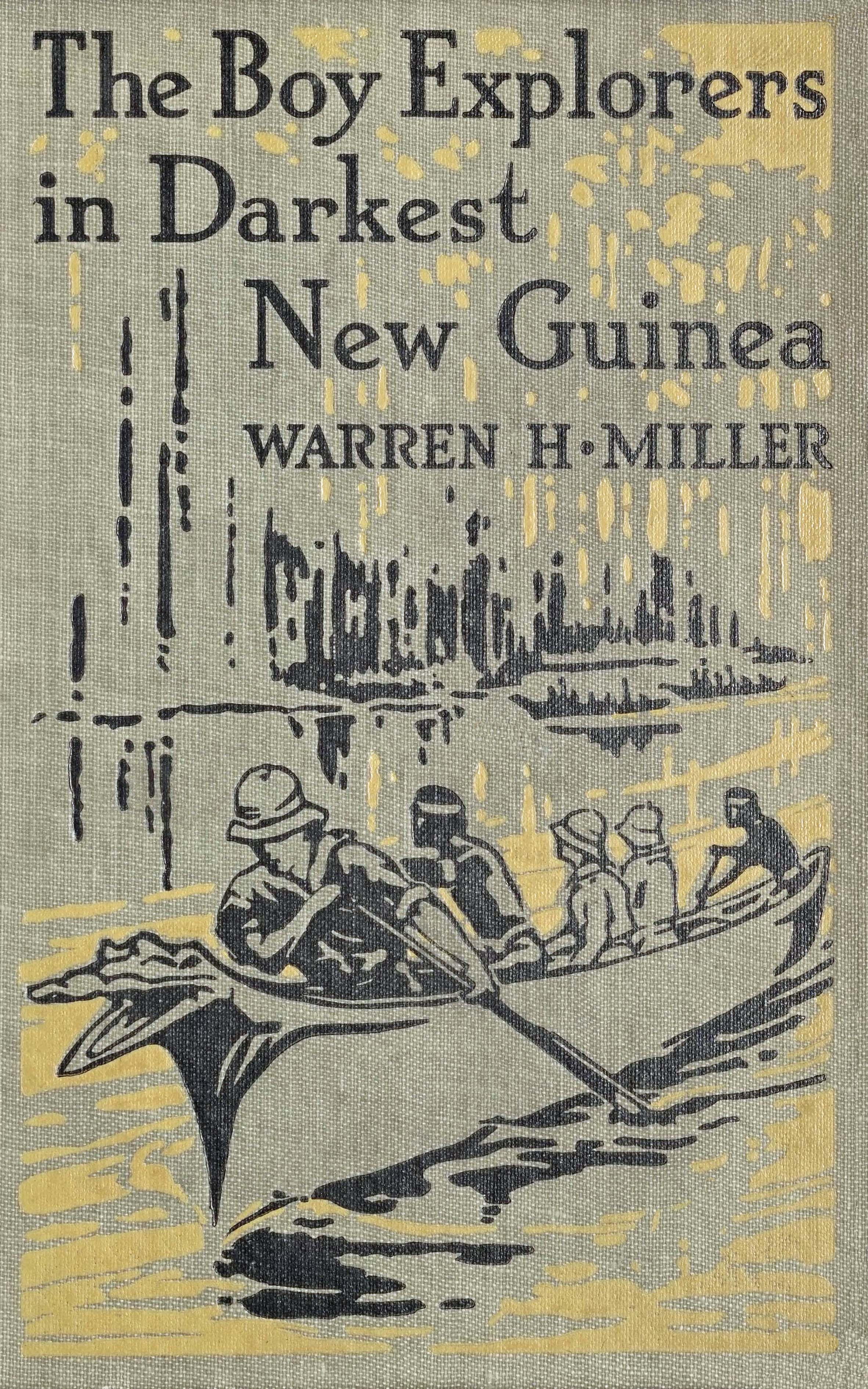 The boy explorers in darkest New Guinea