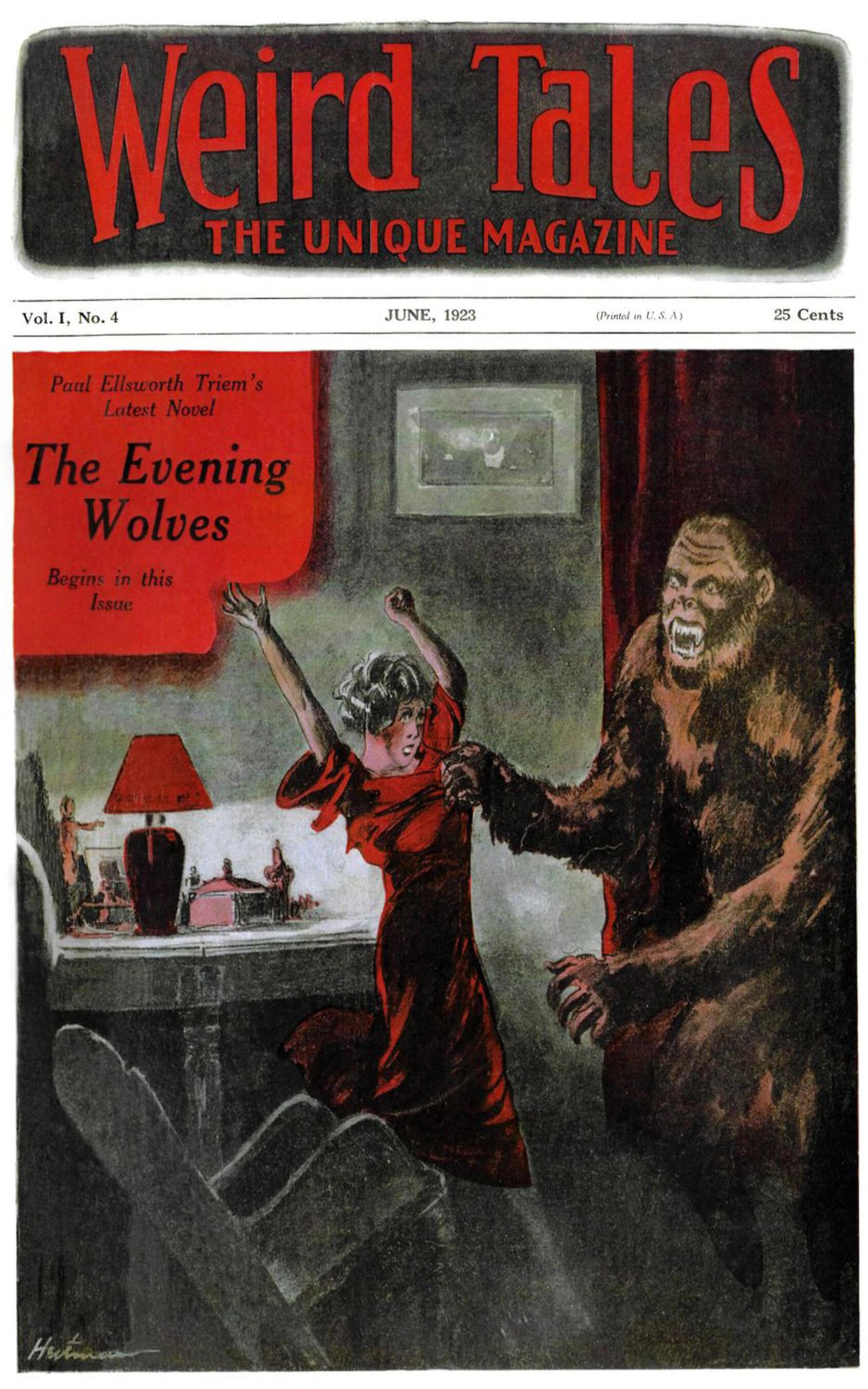 Weird Tales, Volume 1, Number 4, June, 1923: The unique magazine