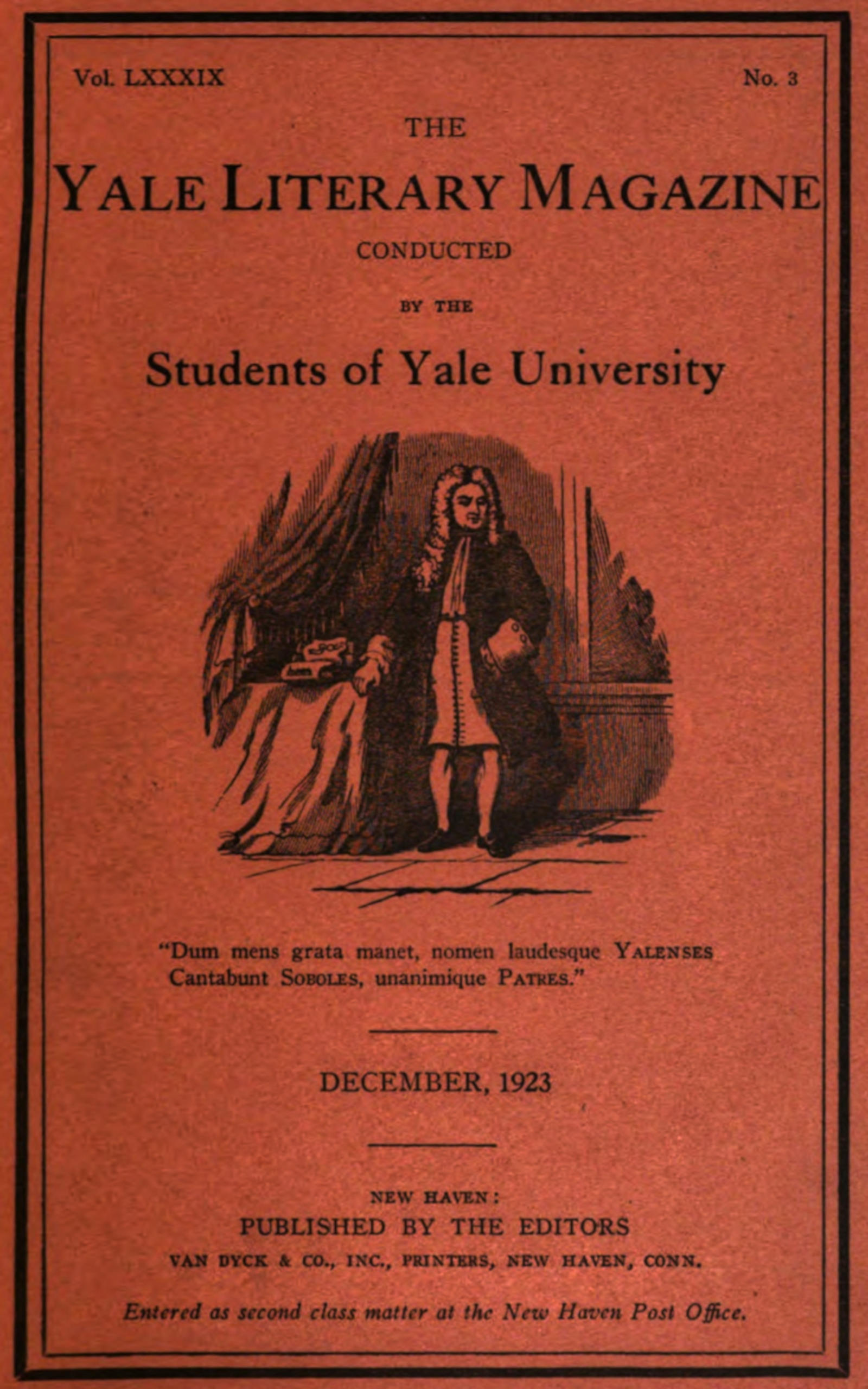 The Yale literary magazine (Vol. LXXXIX, No. 3, December 1923)