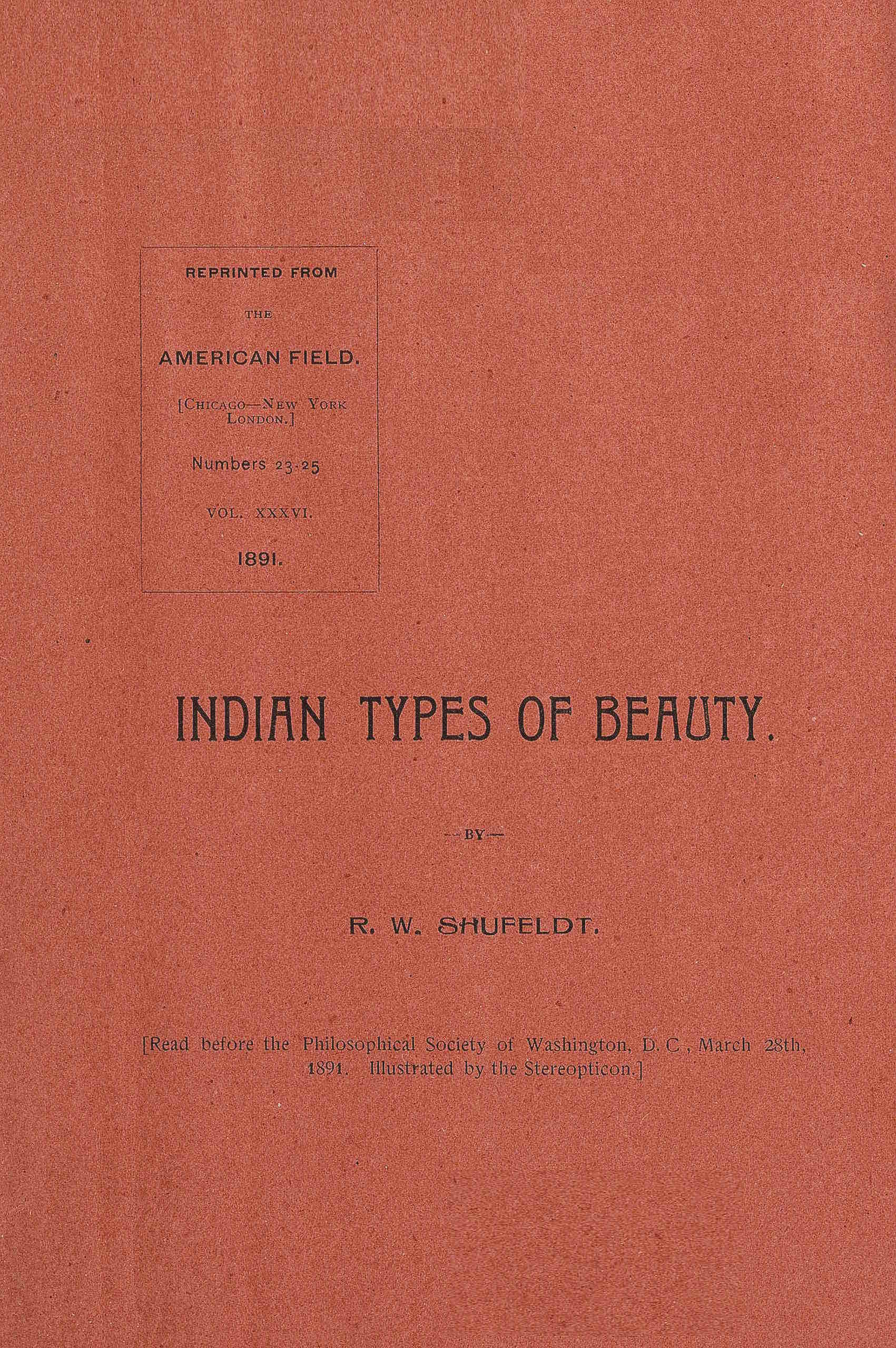 Indian types of beauty