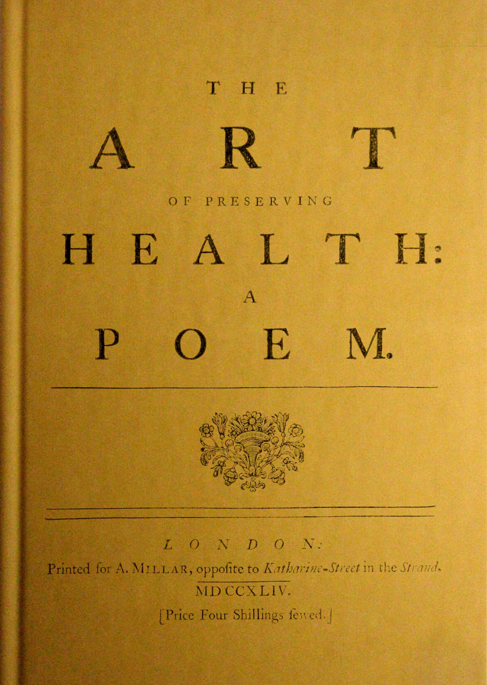 The art of preserving health: A poem