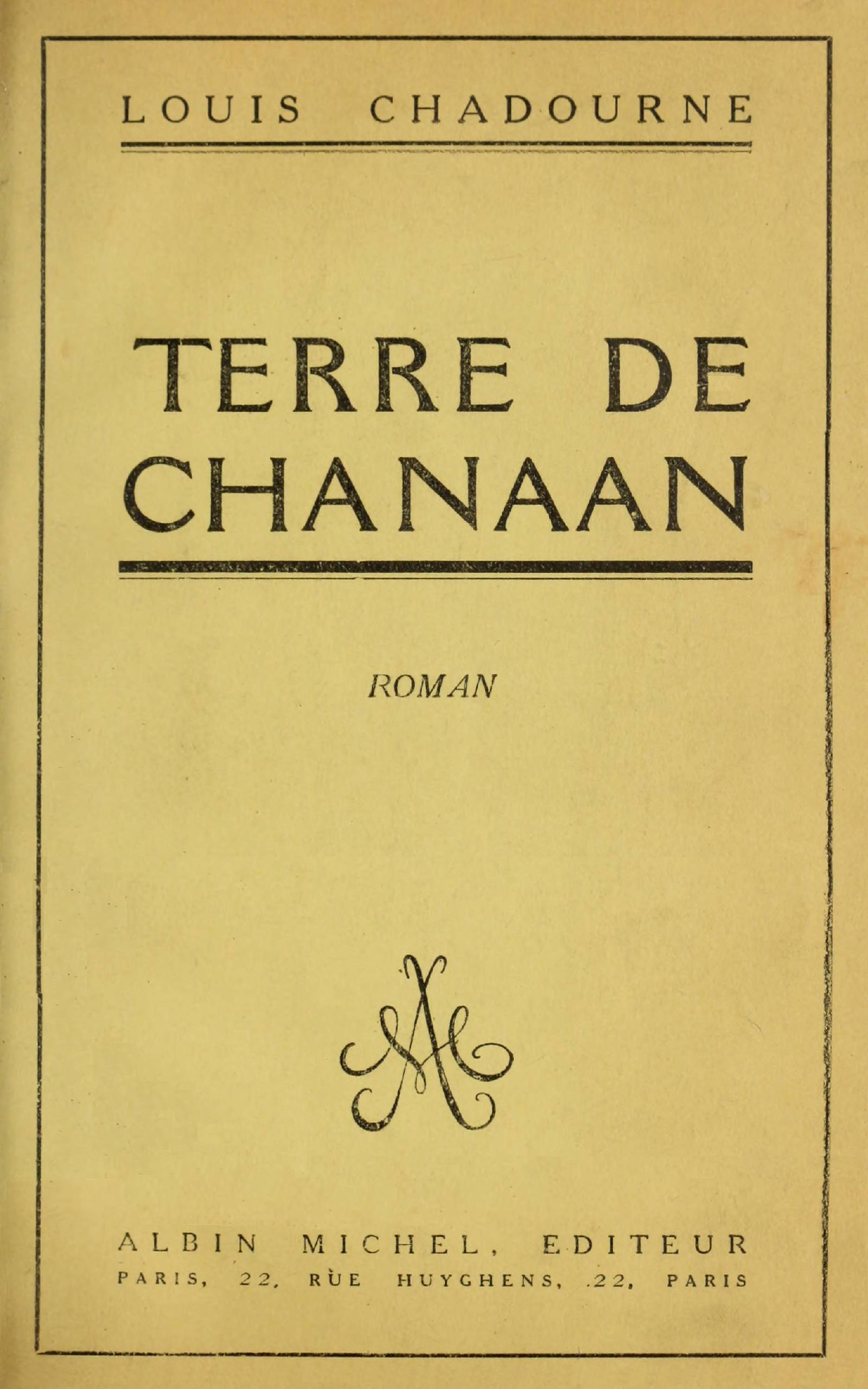 Terre de Chanaan