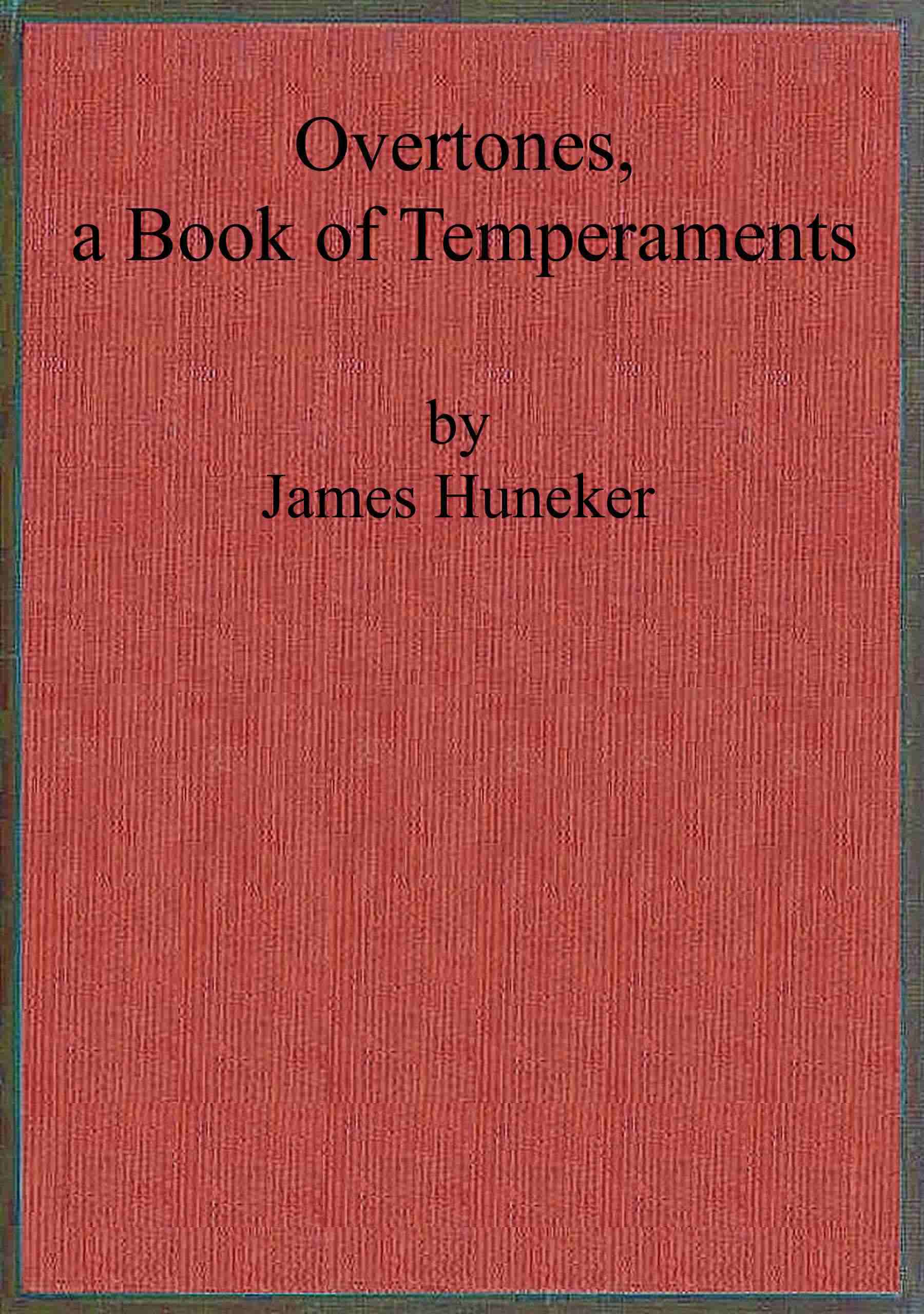 Overtones, a book of temperaments