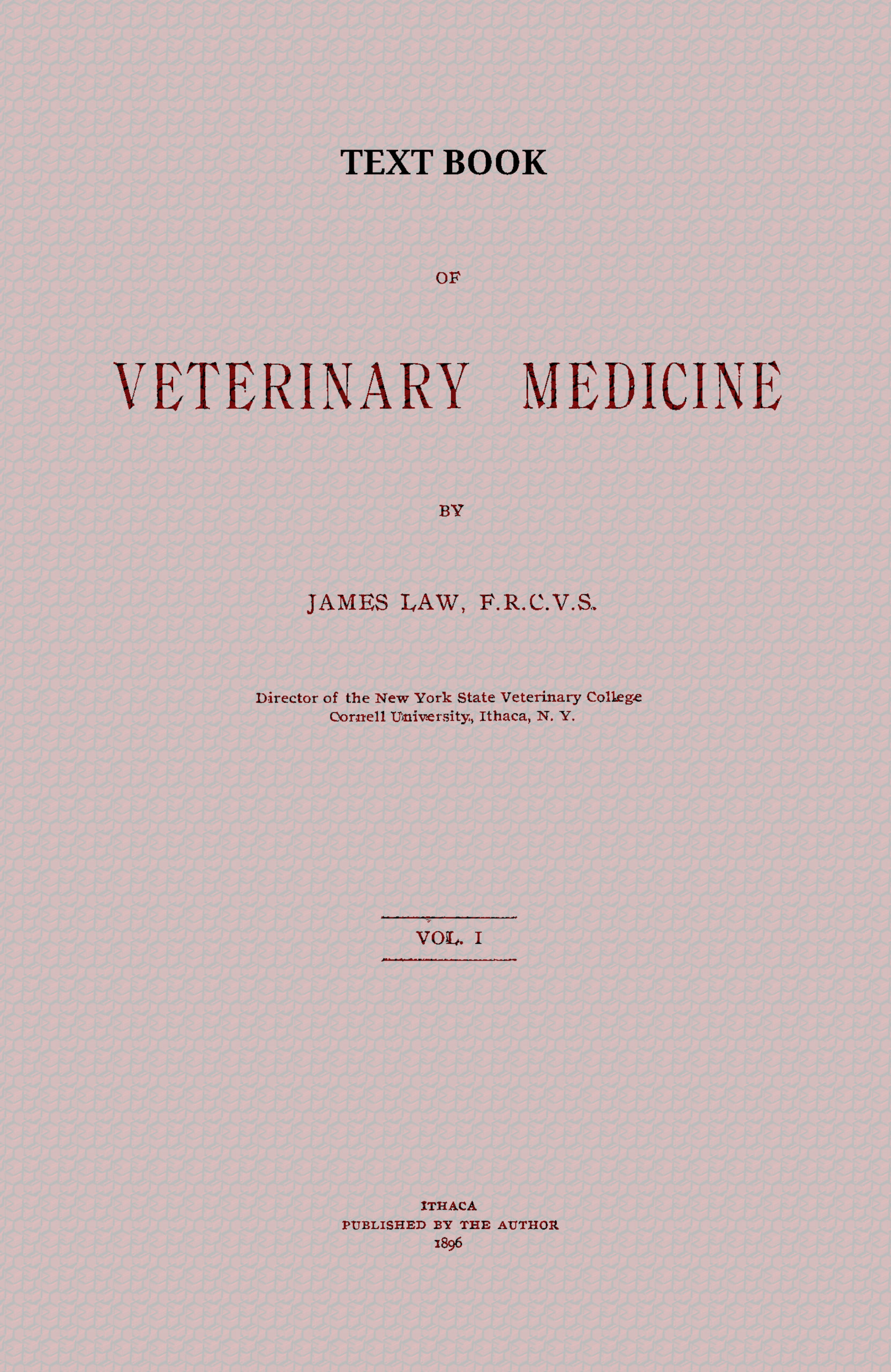 Text book of veterinary medicine, Volume 1 (of 5)
