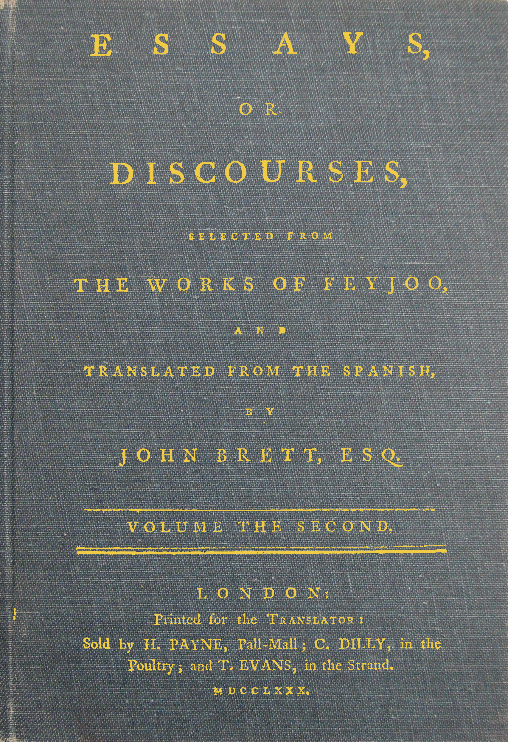 Essays, or discourses, vol. 2 (of 4)