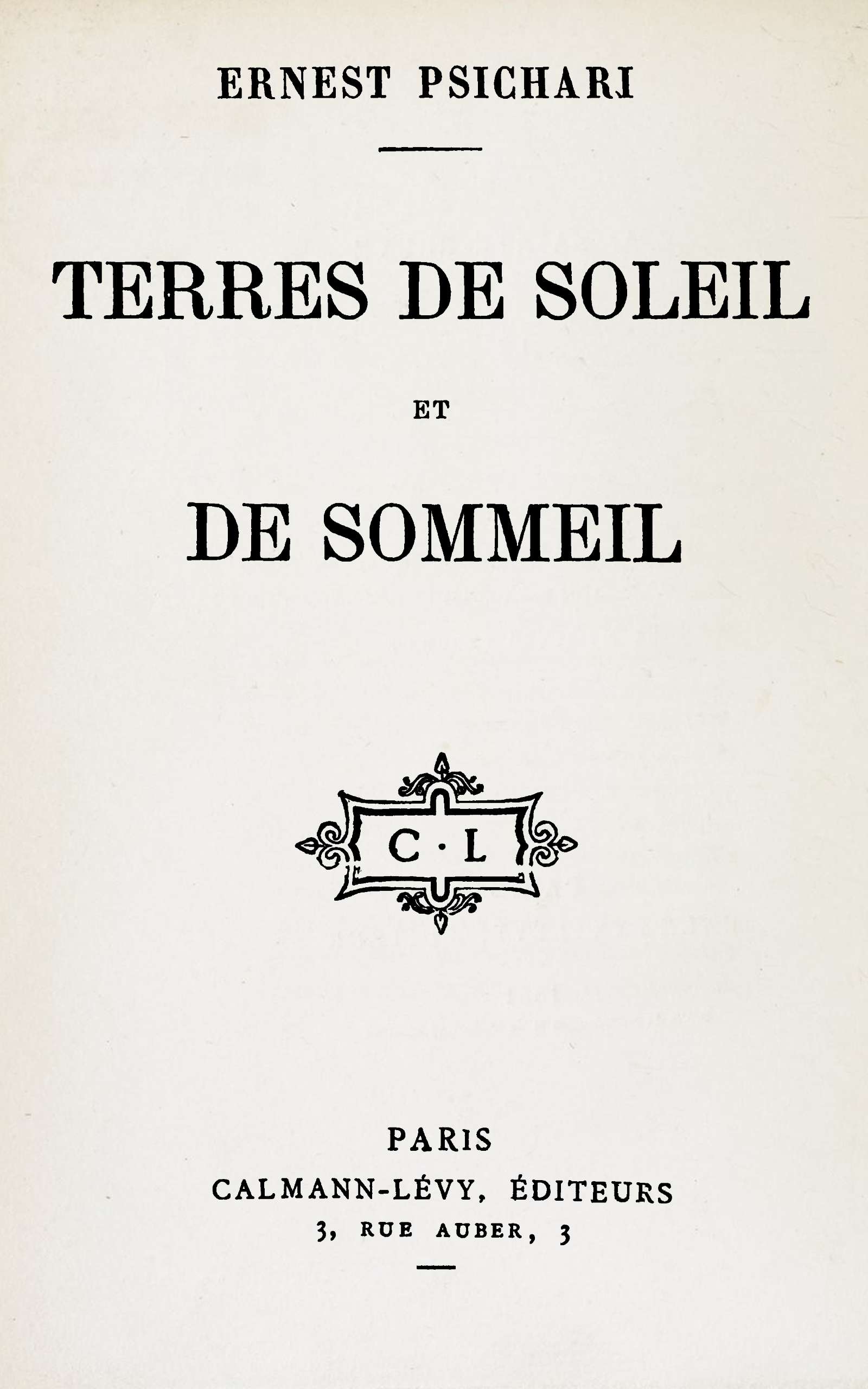 Terres de soleil et de sommeil