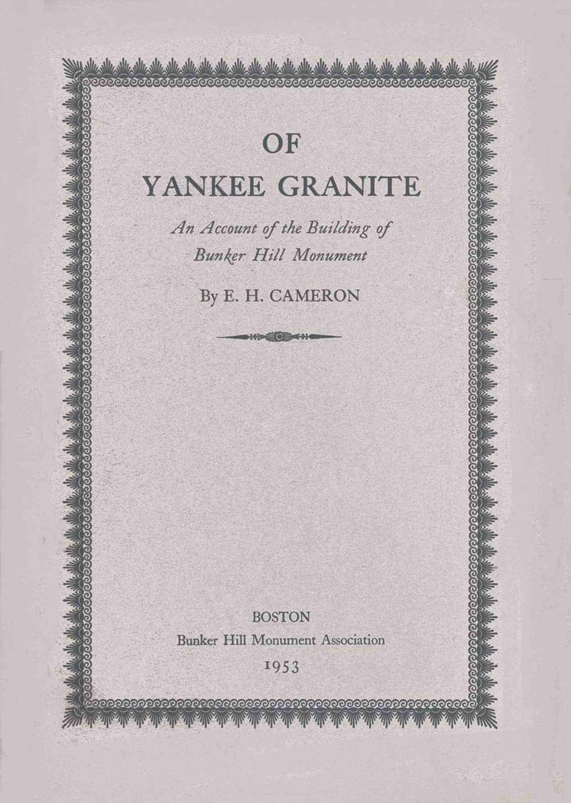 Of Yankee granite