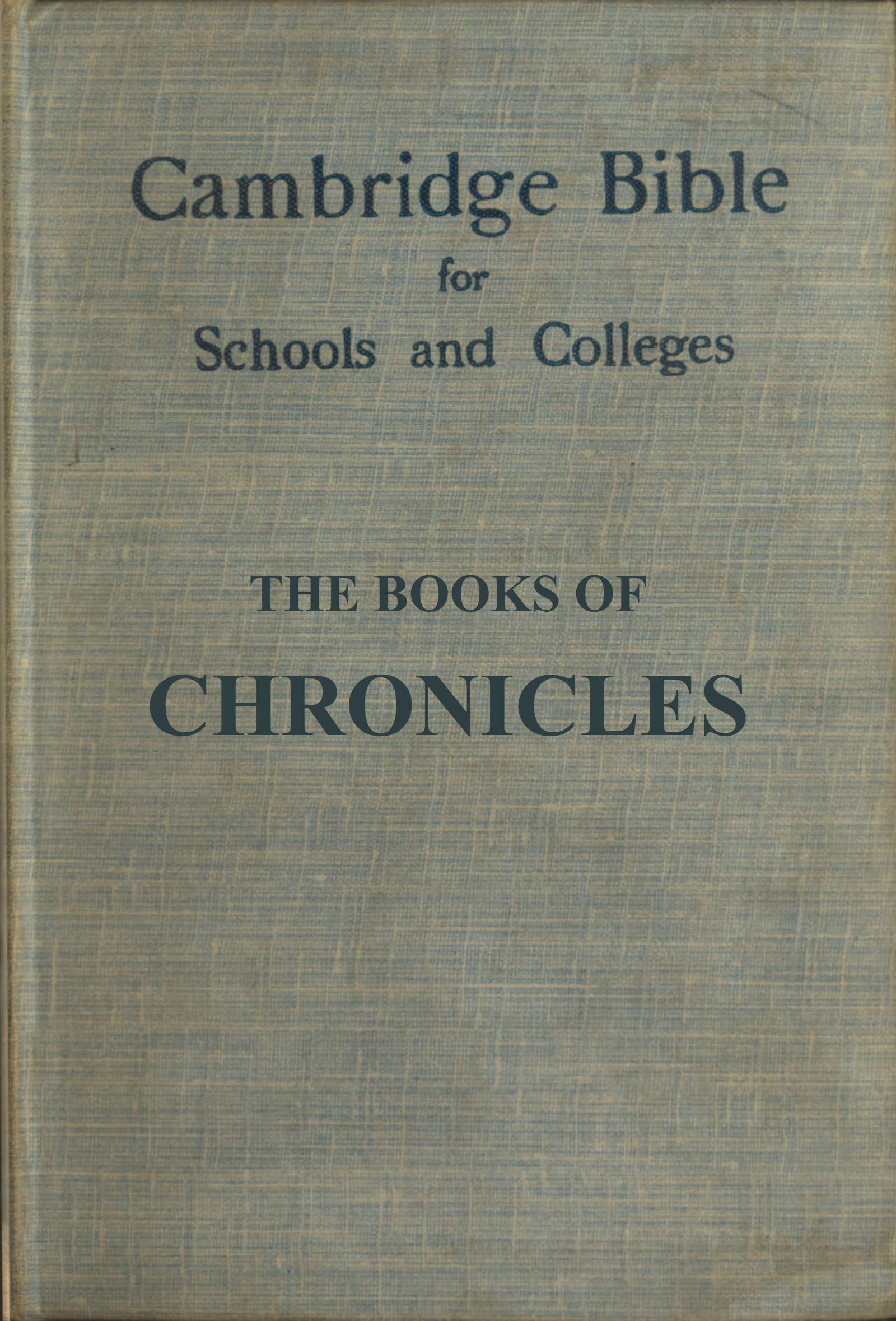 The books of Chronicles