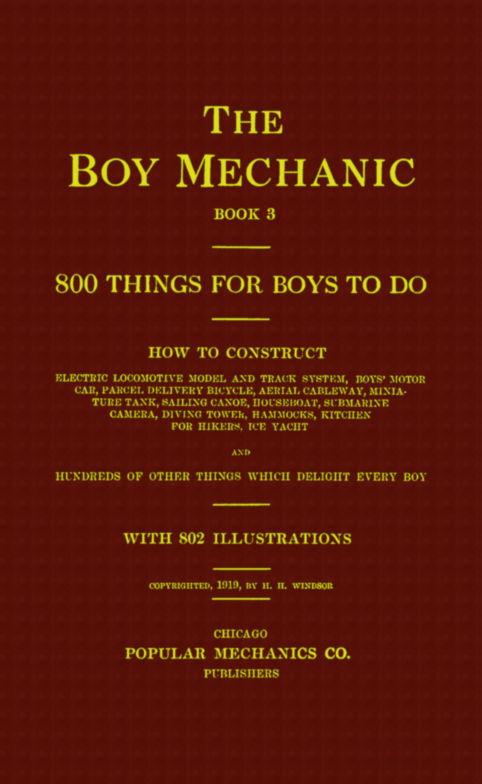The boy mechanic, book 3